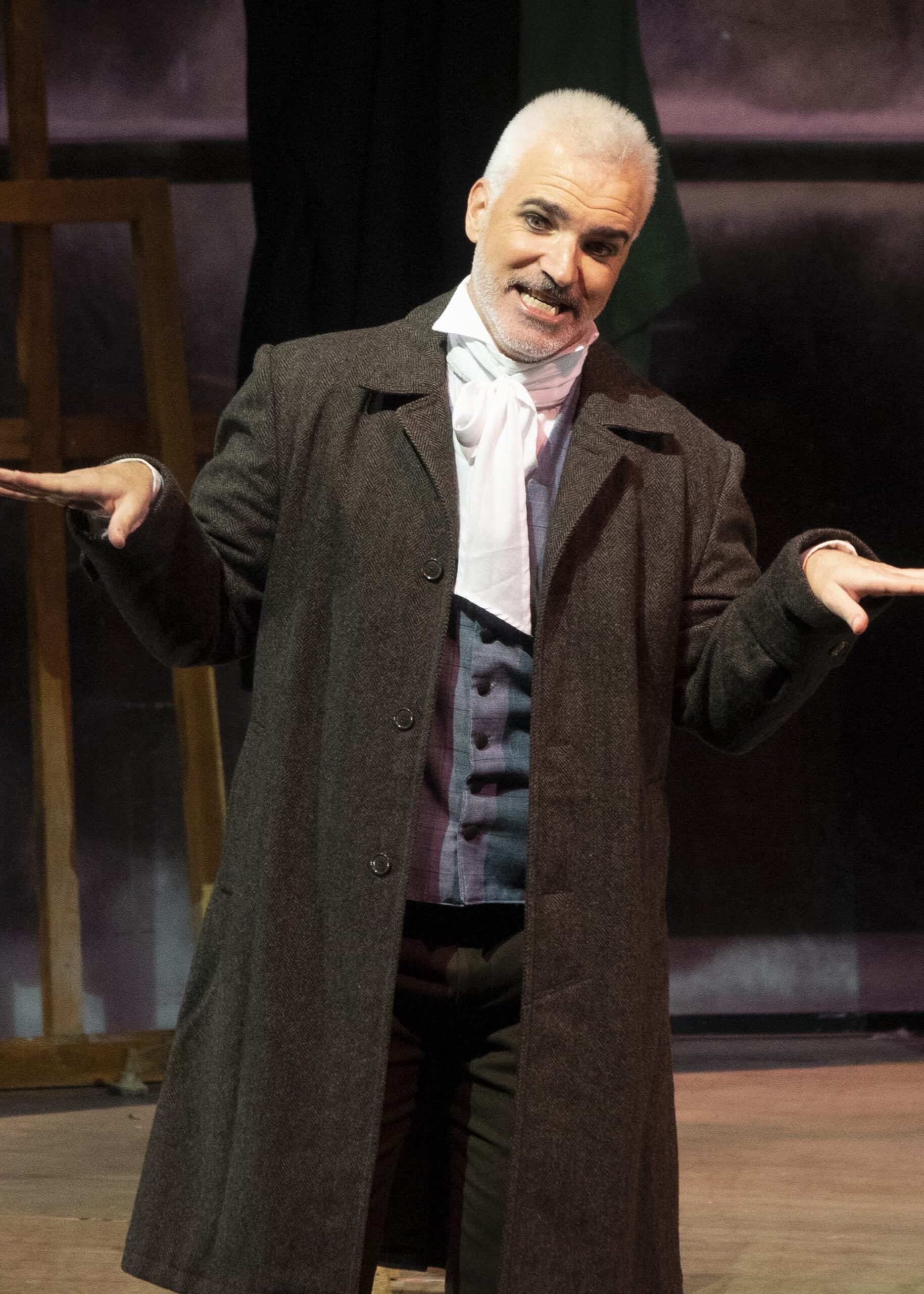 Manuel Mas caracterizado como Schaunard en La Bohème